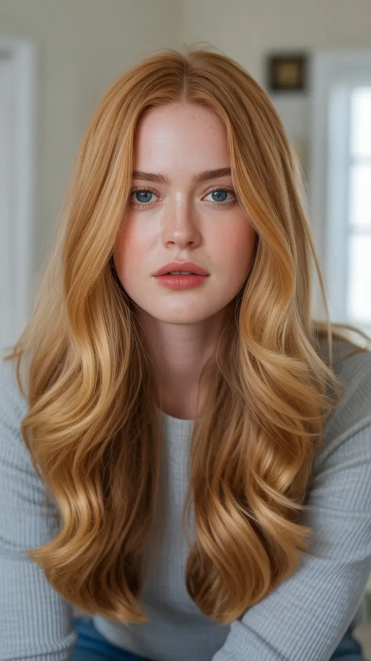 Auburn hair color 2026 guide - Soft Golden Strawberry Auburn For Light Lovers