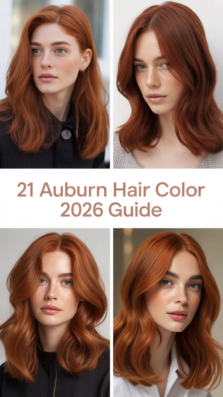 Auburn Hair Color 2026 Guide: Stunning Shades and Ideas for Every Hair Type