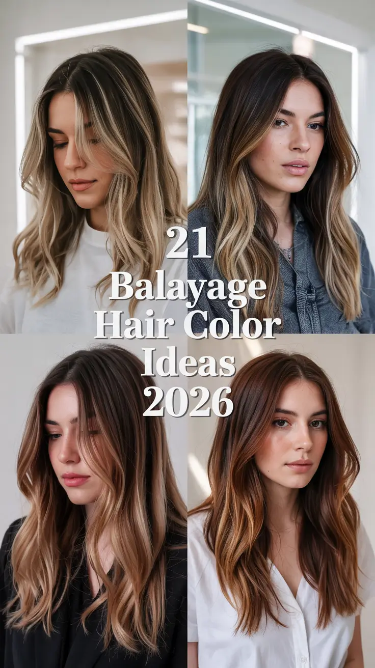 Balayage Hair Color Ideas 2026: Fresh Balayage Looks For Brunettes And Blondes