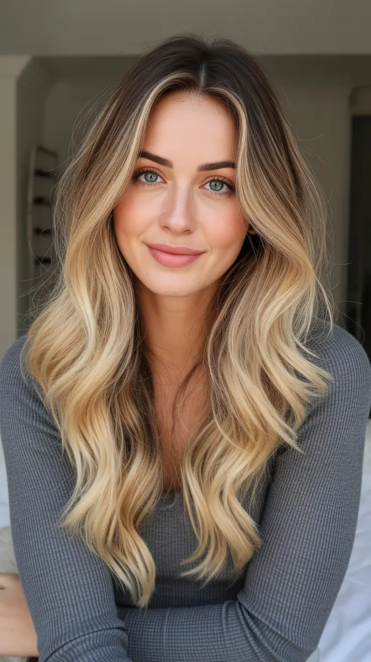 Balayage hair color ideas 2026 - Soft Baby Blonde Balayage Glow