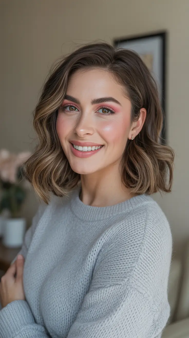 Best haircut inspo 2026 - Classic Wavy Lob With Soft Balayage