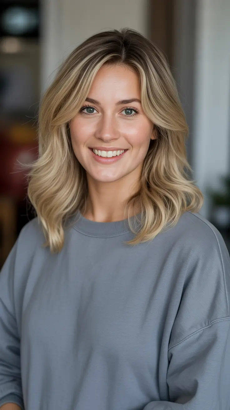 Blonde hair color 2026 - Everyday Sandy Blonde Lob With Easy Movement