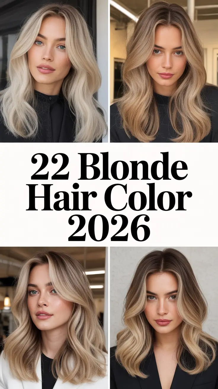 Blonde Hair Color 2026 - Trendy Shades And Modern Blonde Ideas