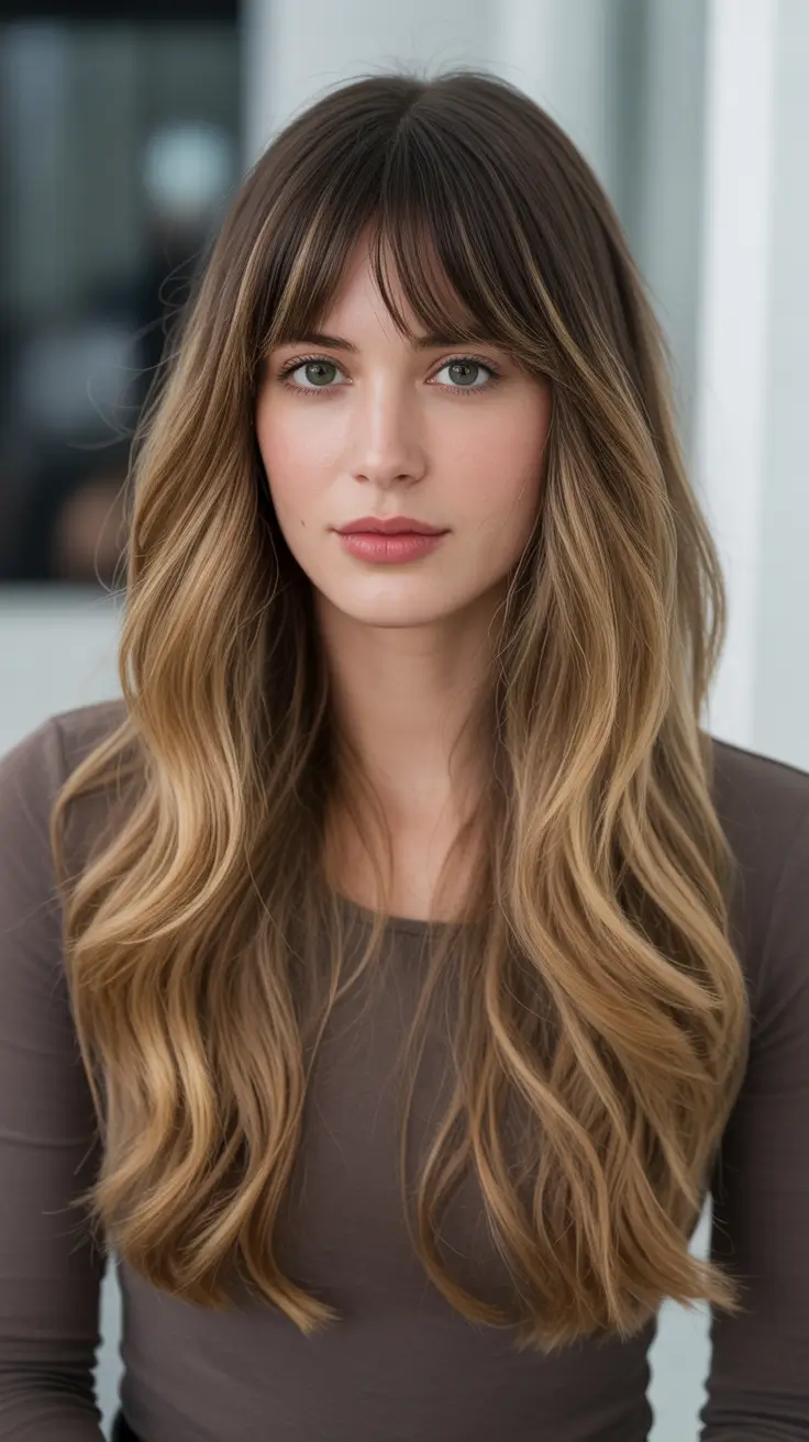 Blonde hair color 2026 - Brunette Base With Soft Blonde Ribbon Highlights
