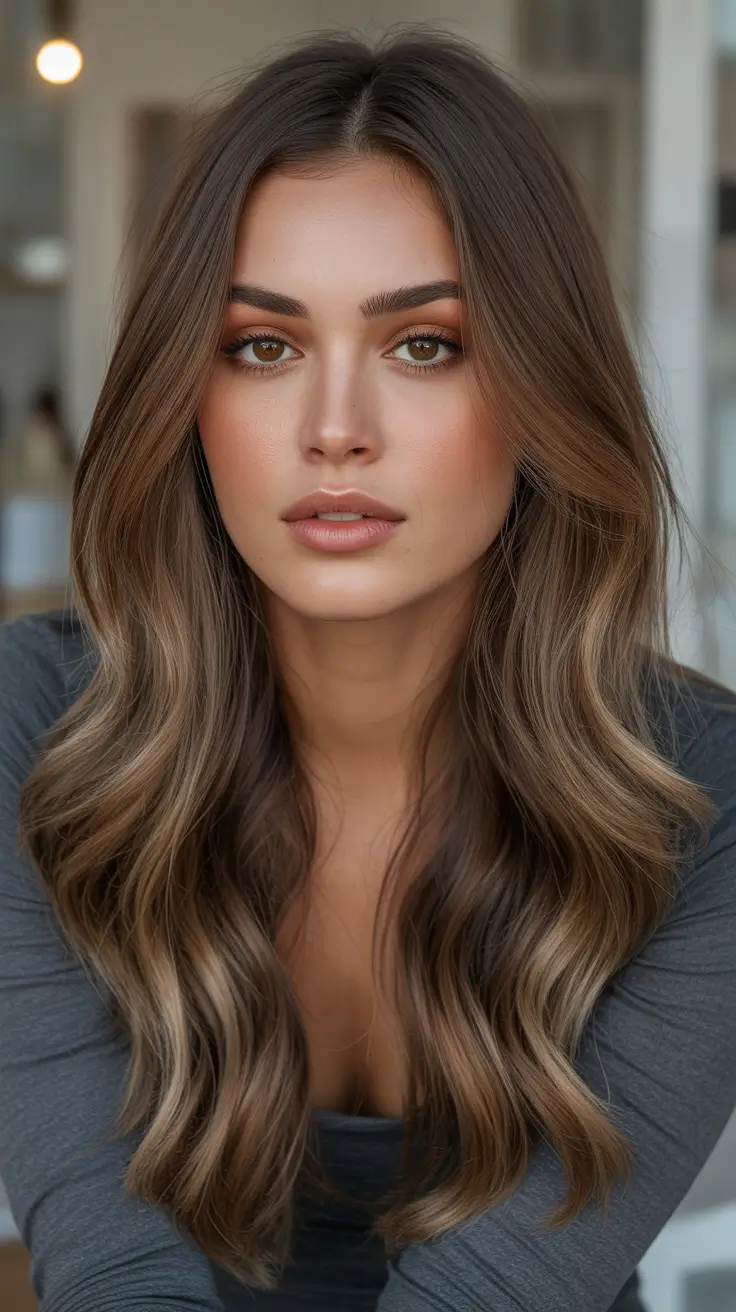 Brown hair colors 2026 Ash Mushroom Melt With Shadowy Dimension