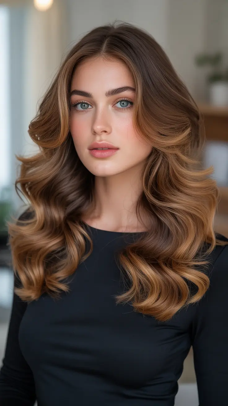 Brown hair colors 2026 Butter Caramel Blowout Brown