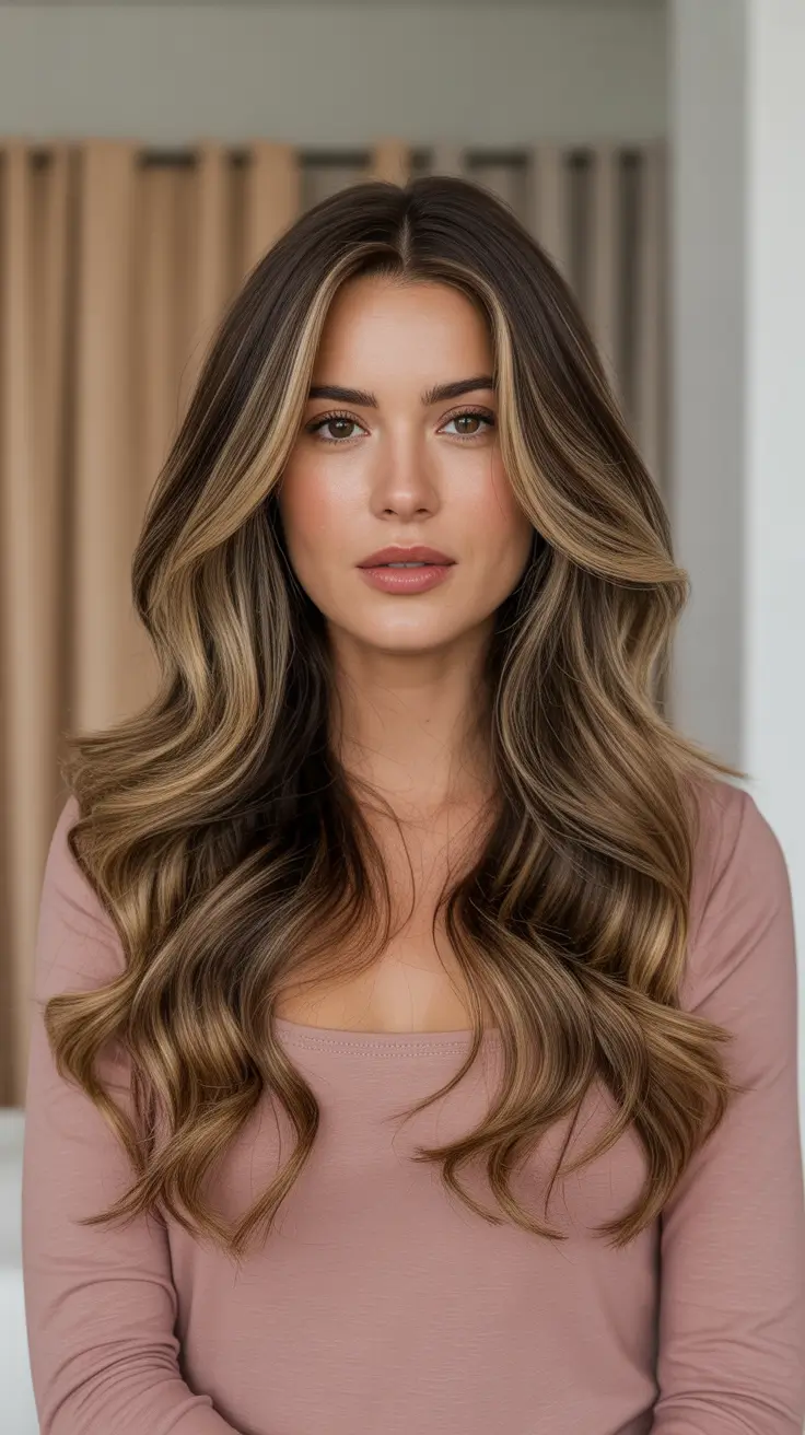 Brown hair colors 2026 Mushroom Ribbon Brunette With Light Money Pieces