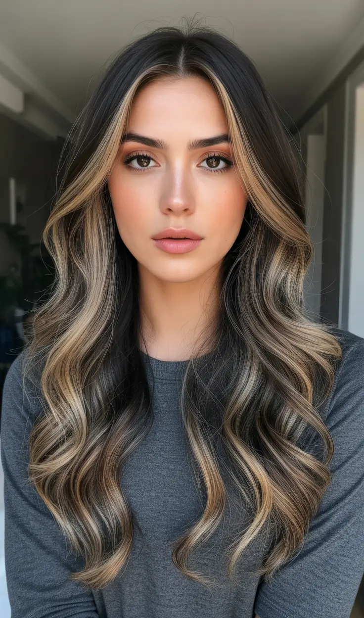 Brunette hair color 2026 trends - Expensive Ribbon Brunette With Face Framing Brightness