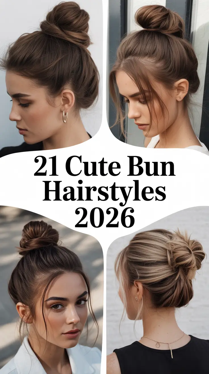 Cute Bun Hairstyles 2026: Trendy Buns for Every Hair Type