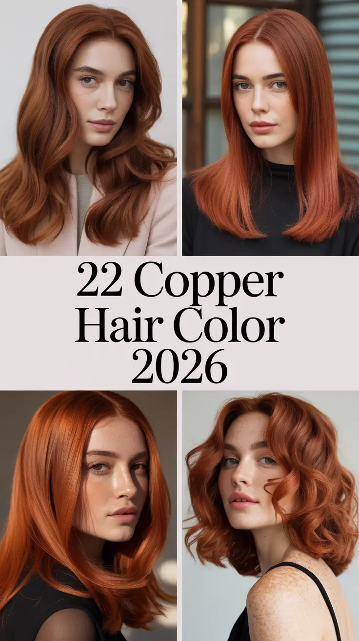Copper Hair Color 2026: Fresh Copper Hair Color Ideas For Every Length