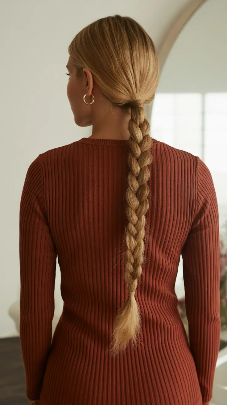 Cute braided hairstyles 2026 Low Sleek Pony Braid With A Minimalist Finish