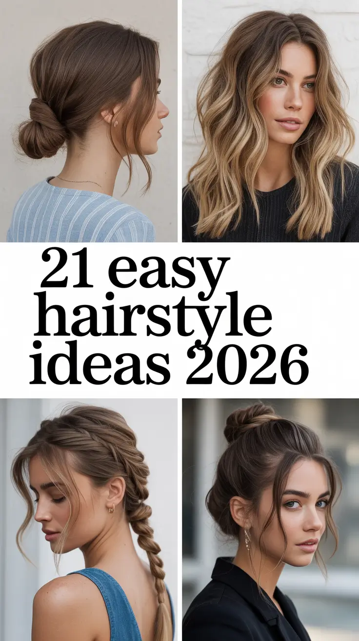 Easy Hairstyle Ideas 2026 for Every Hair Length and Style