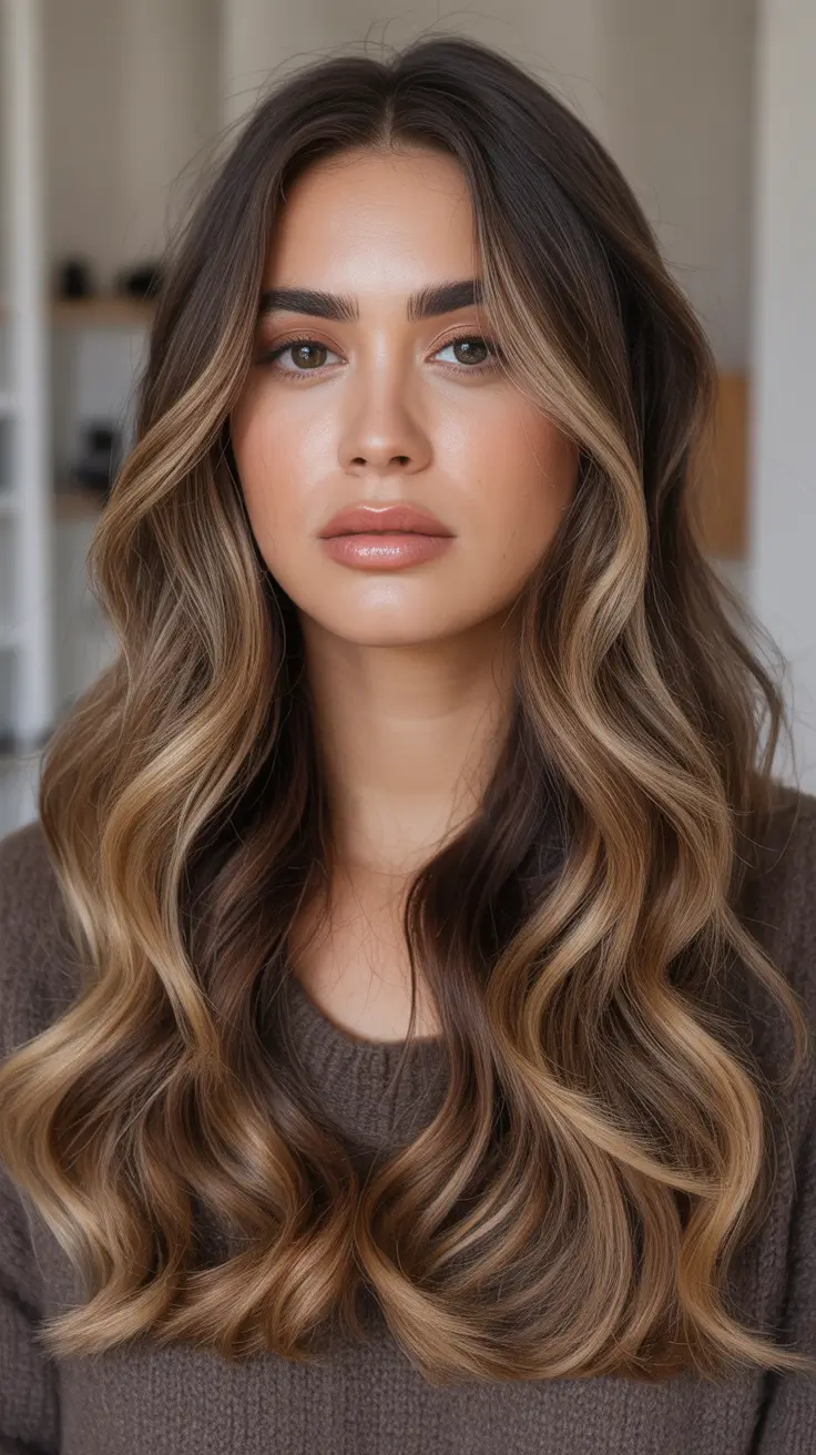 Hair Color Ideas 2026 Shades To Try Smoky Bronde Waves For Soft Dimension