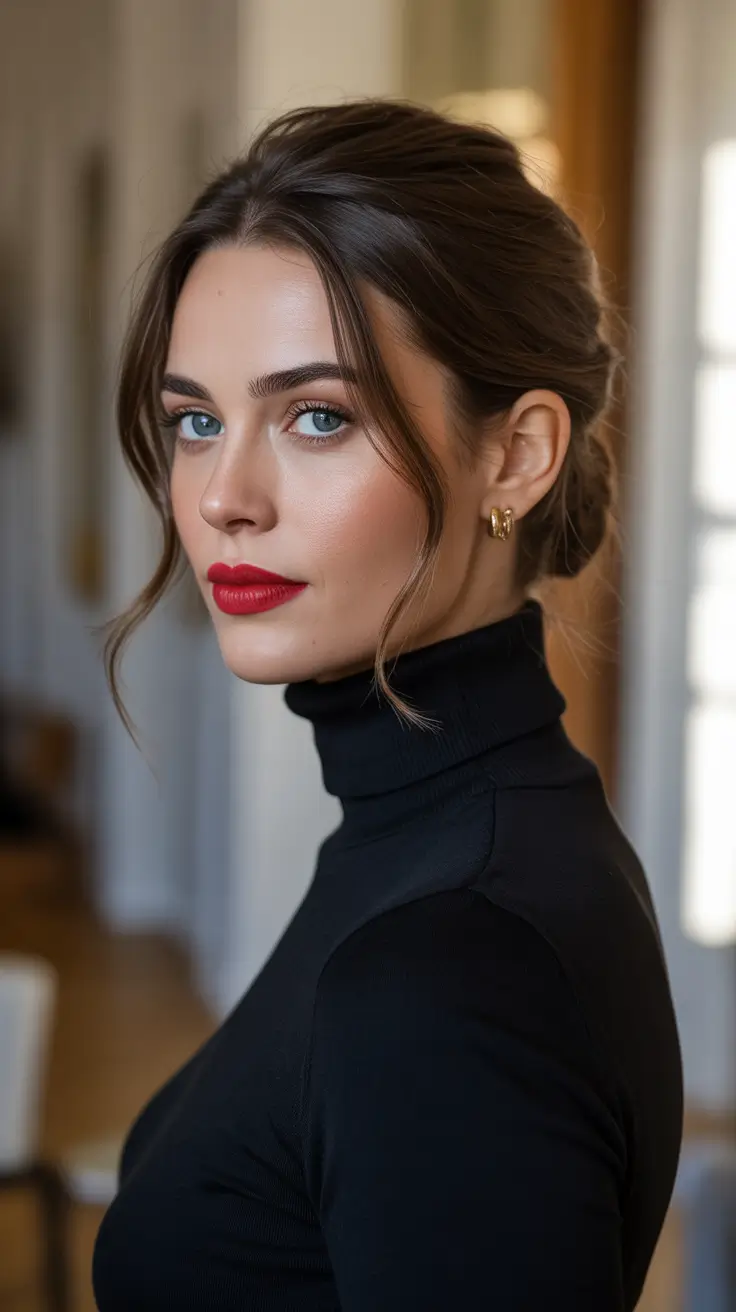 Hairstyle ideas for women 2026 - Quiet Luxury Low Bun With Face Framing Pieces