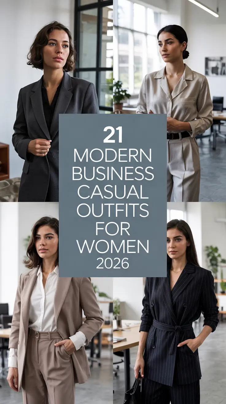 Modern Business Casual Outfits For Women 2026: Trendy Looks For Real Office Life
