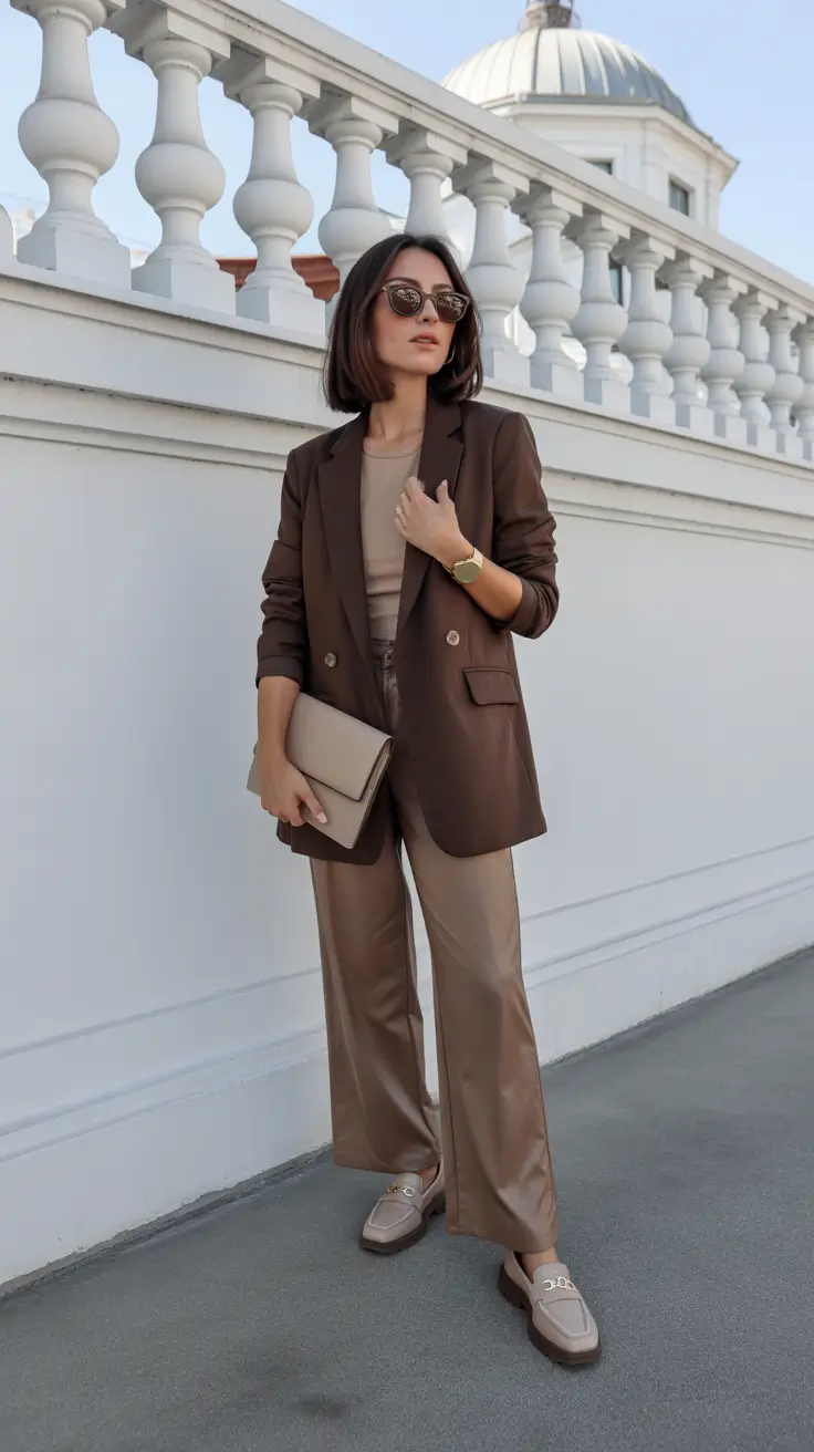 outfits ideas for women 2026 Chic Chocolate City Suit