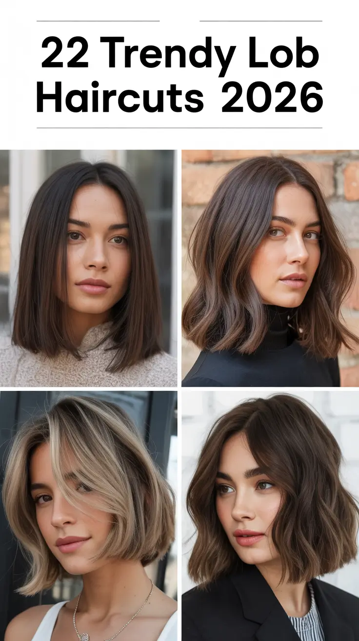 Trendy Lob Haircuts 2026 - Fresh Medium-Length Ideas To Save Now