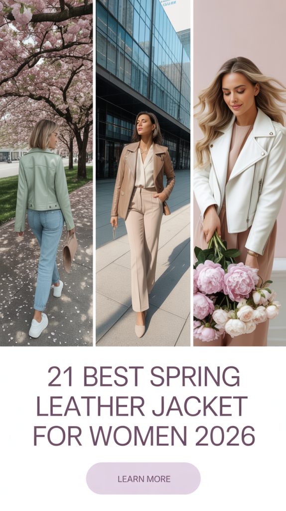 Best spring leather jacket outfits for women 2026: Timeless looks with a modern edge