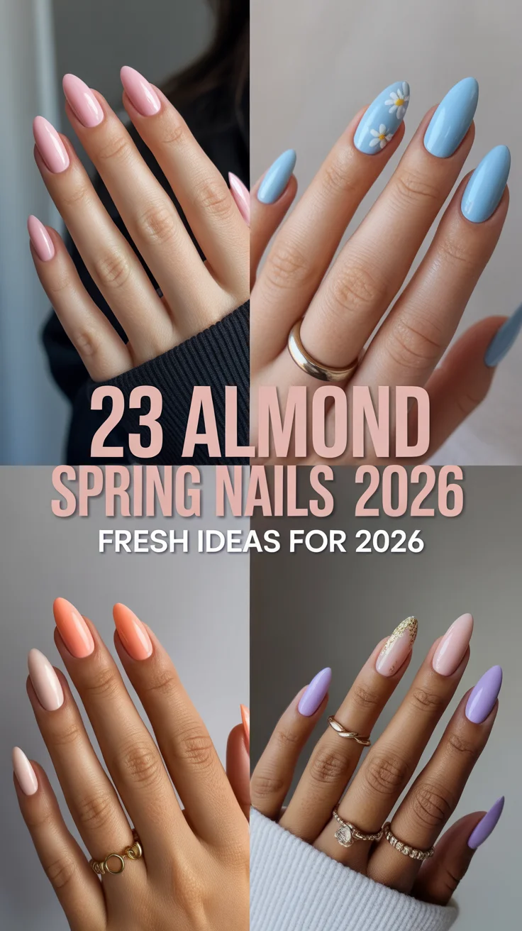Almond Spring Nails 2026 - Fresh Pastel Designs And Cute Inspo