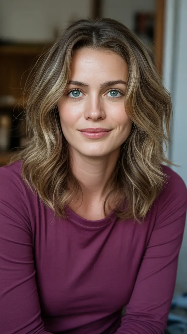 Best haircuts for medium hair 2026 - Textured Wavy Layers With Easy Volume