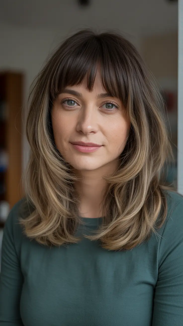 Best haircuts for medium hair 2026 - Low Maintenance Shaggy Layers With See Through Bangs