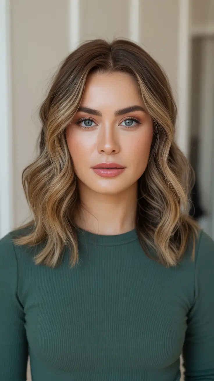 Best haircuts for medium hair 2026 - Polished Mid Length Waves With Dimensional Face Framing