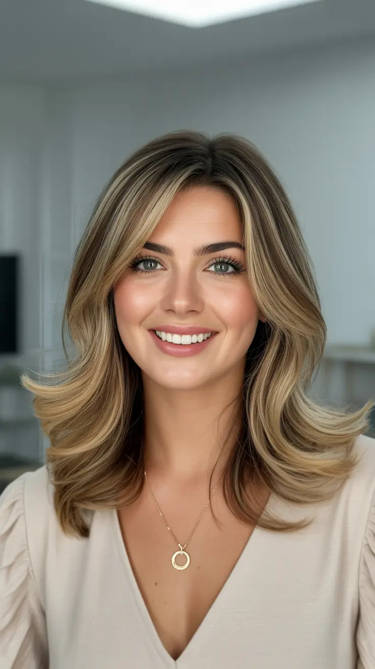 Best haircuts for medium hair 2026 - Bouncy Butterfly Layers With A Soft 90s Blowout
