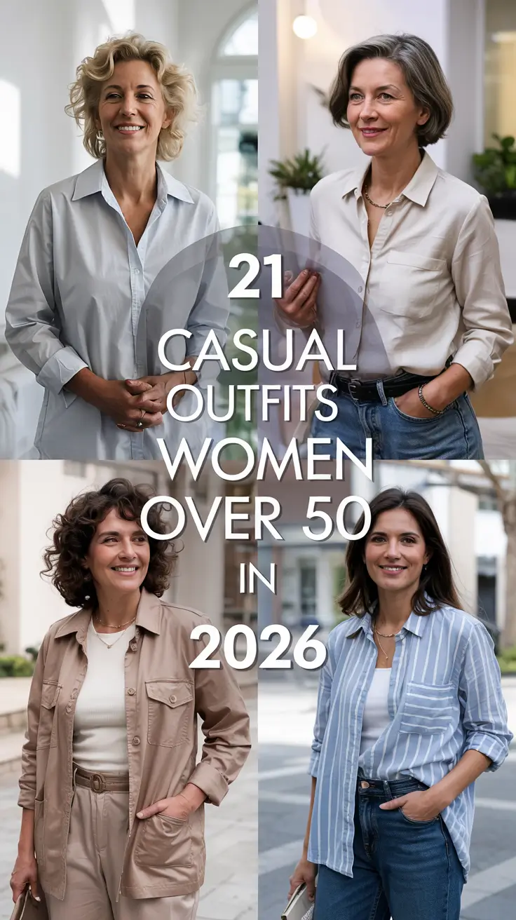 Casual Outfits For Women Over 50 In 2026 - Modern, Easy Looks With A Polished Twist