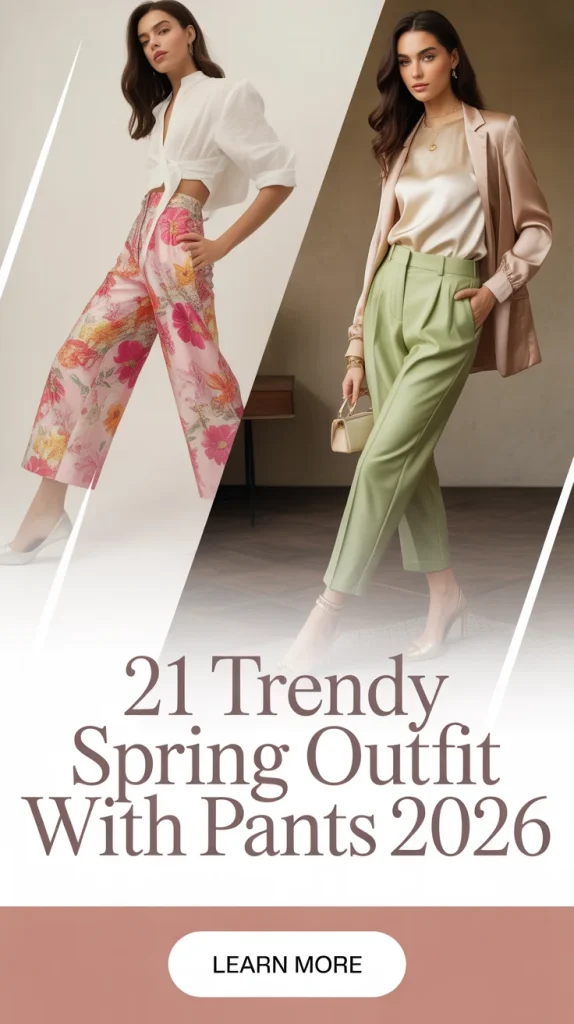Trendy Spring Outfit With Pants 2026: Effortless Chic Looks