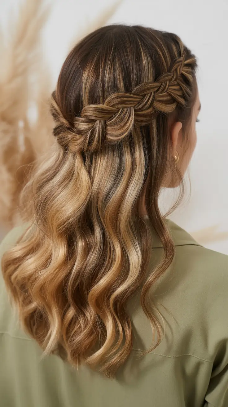 Hairstyles for long hair 2026 + Chunky Half Up Braid With Soft Volume