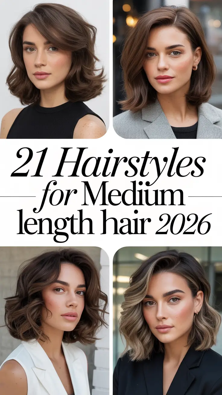 Hairstyles For Medium Length Hair 2026: Easy, Cute, Curly, Formal Ideas
