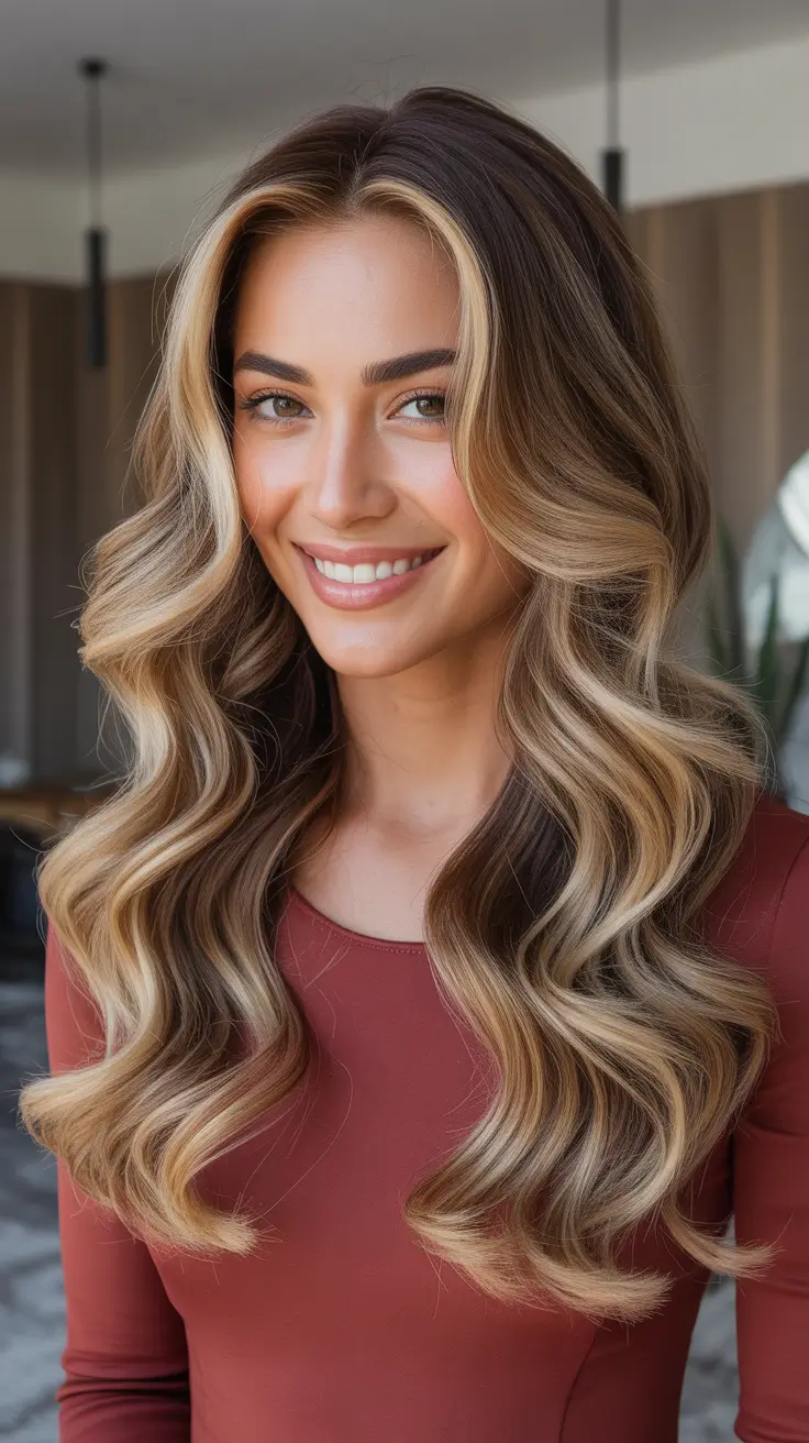 Honey blonde hair color 2026 Dimensional Honey Blonde With Deep Contrast And Warm Red Styling