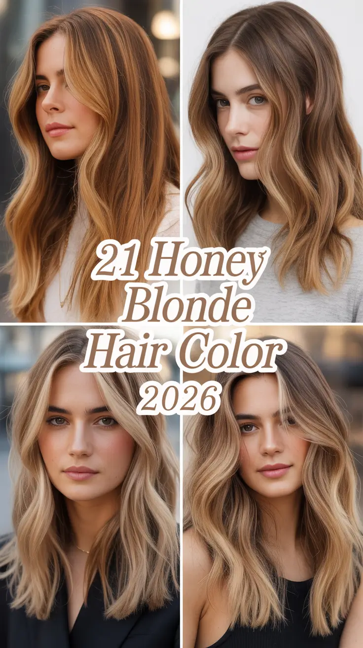 Honey Blonde Hair Color Ideas 2026 - Golden, Light, Dark And Highlighted Inspo