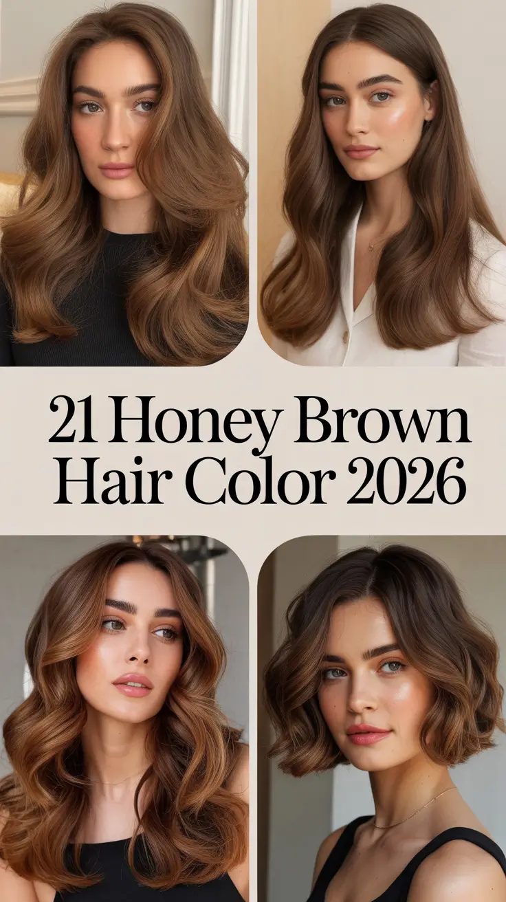 Honey Brown Hair Color 2026 - Warm, Golden Shades You’ll Want To Try