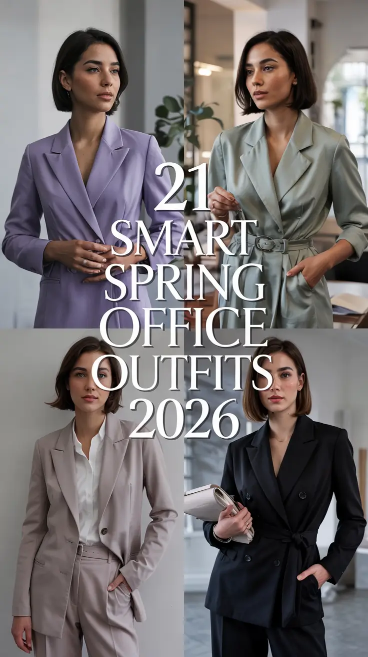 Smart Spring Office Outfits 2026 - Chic Workwear Ideas For Women