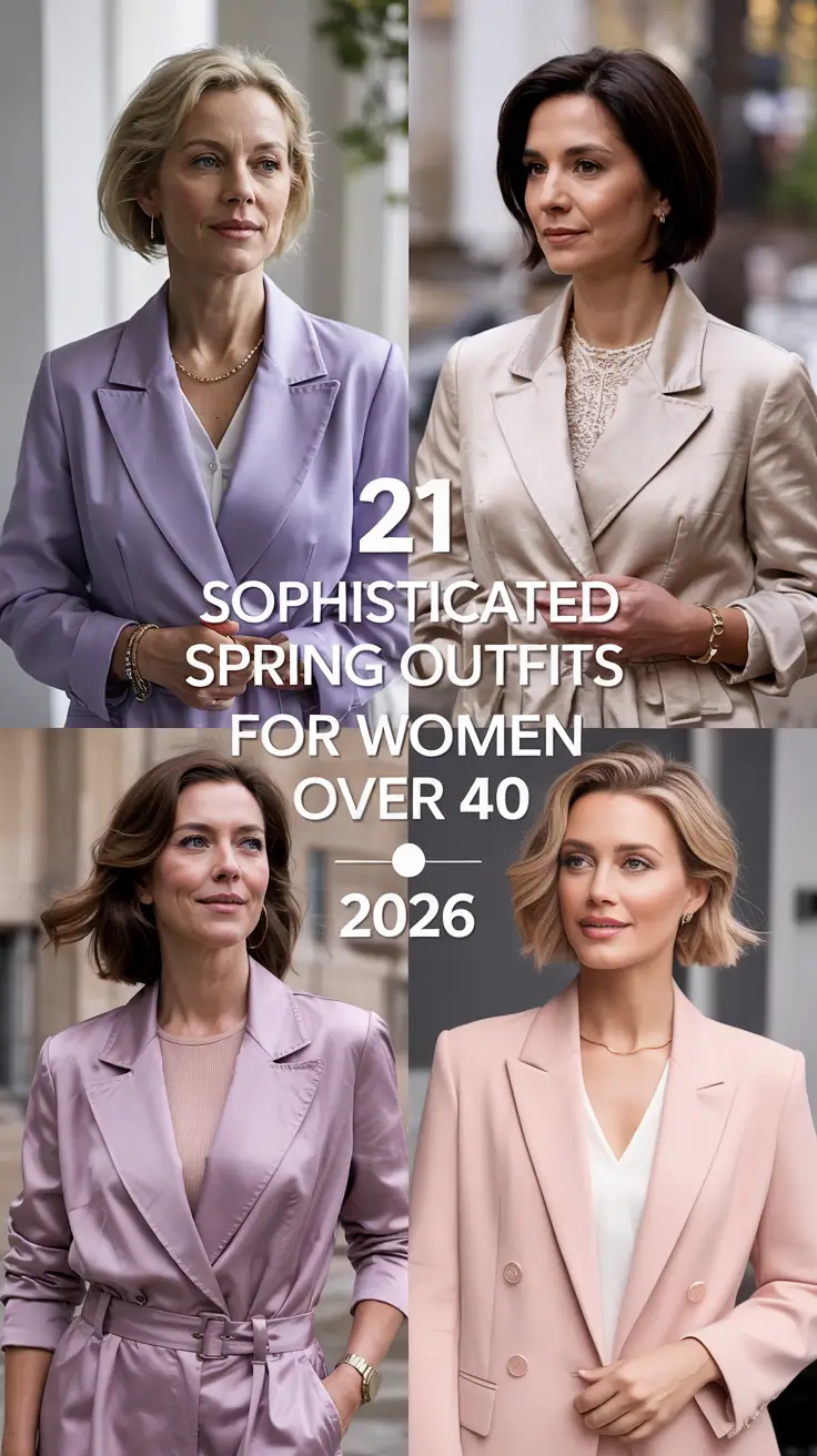 Sophisticated Spring Outfits For Women Over 40 2026