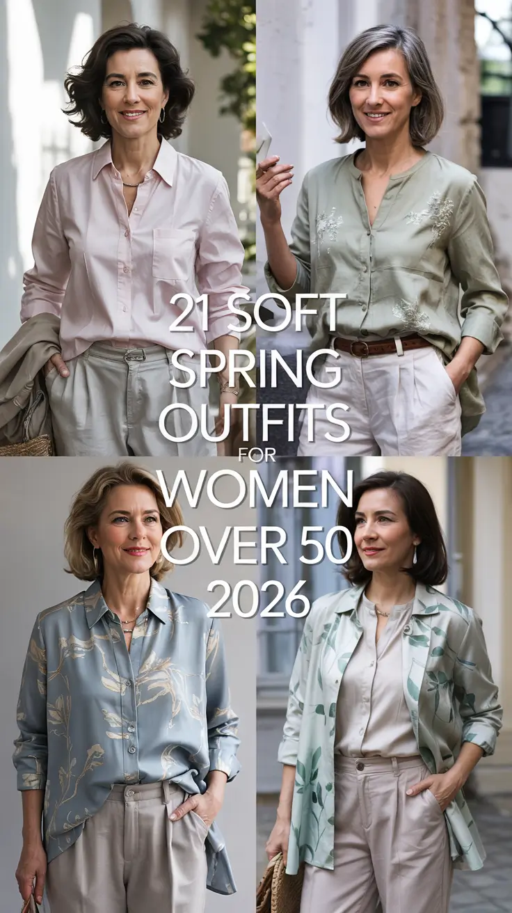 Soft Spring Outfits For Women Over 50 2026