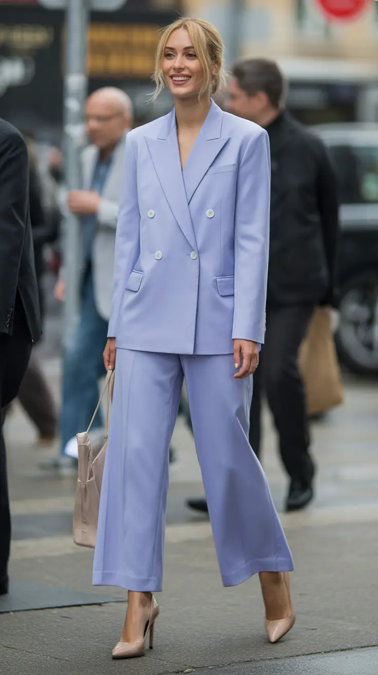 office spring workwear 2026 - Lavender Tailoring That Still Feels Soft