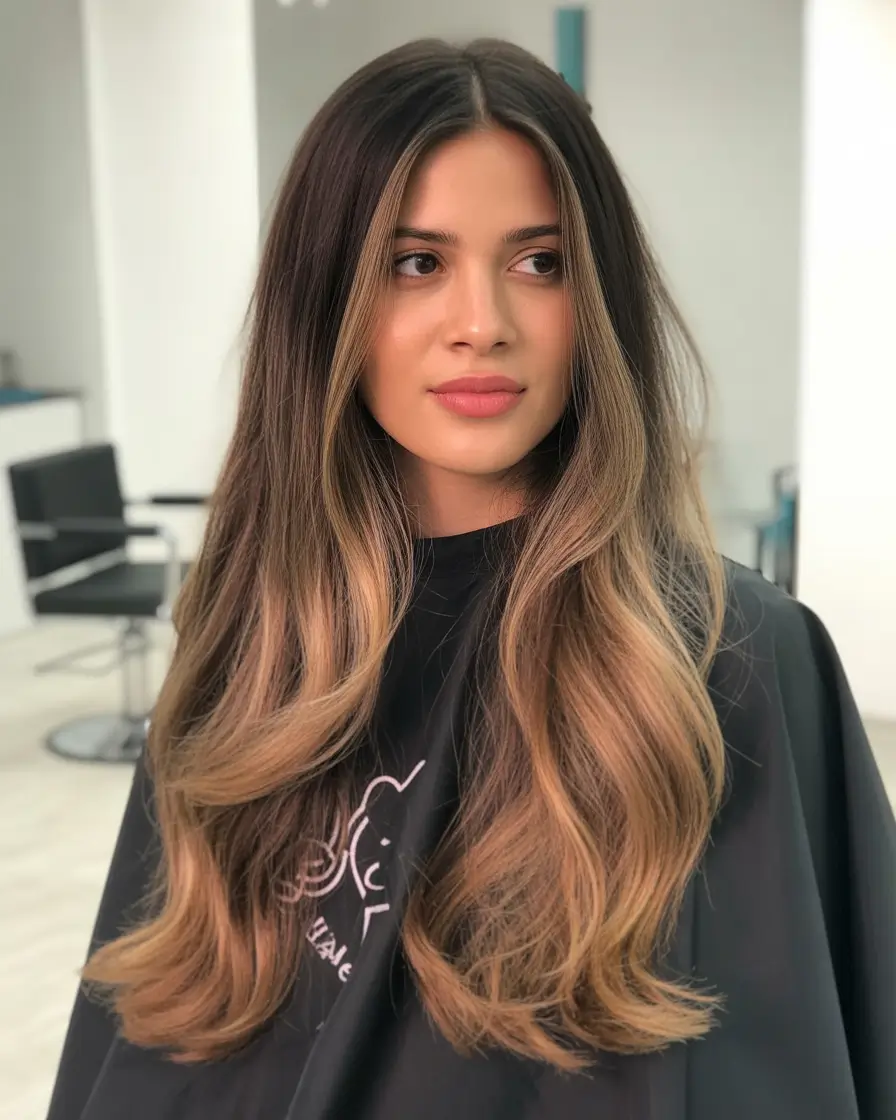 Best hair color for tan skin 2026 + Honey Bronde Dimension With Long Layers