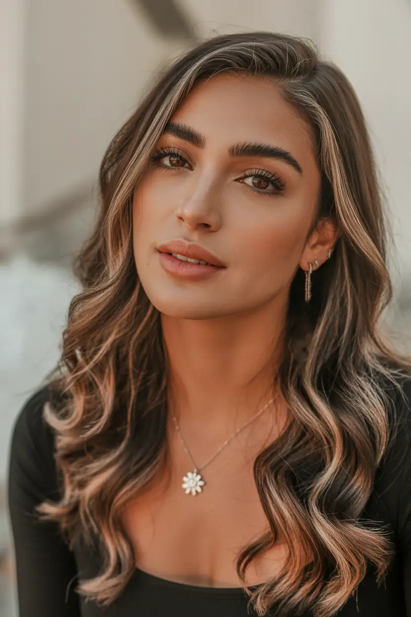 Best hair color for tan skin 2026 + Bronzed Mocha Balayage With Face-Framing Glow