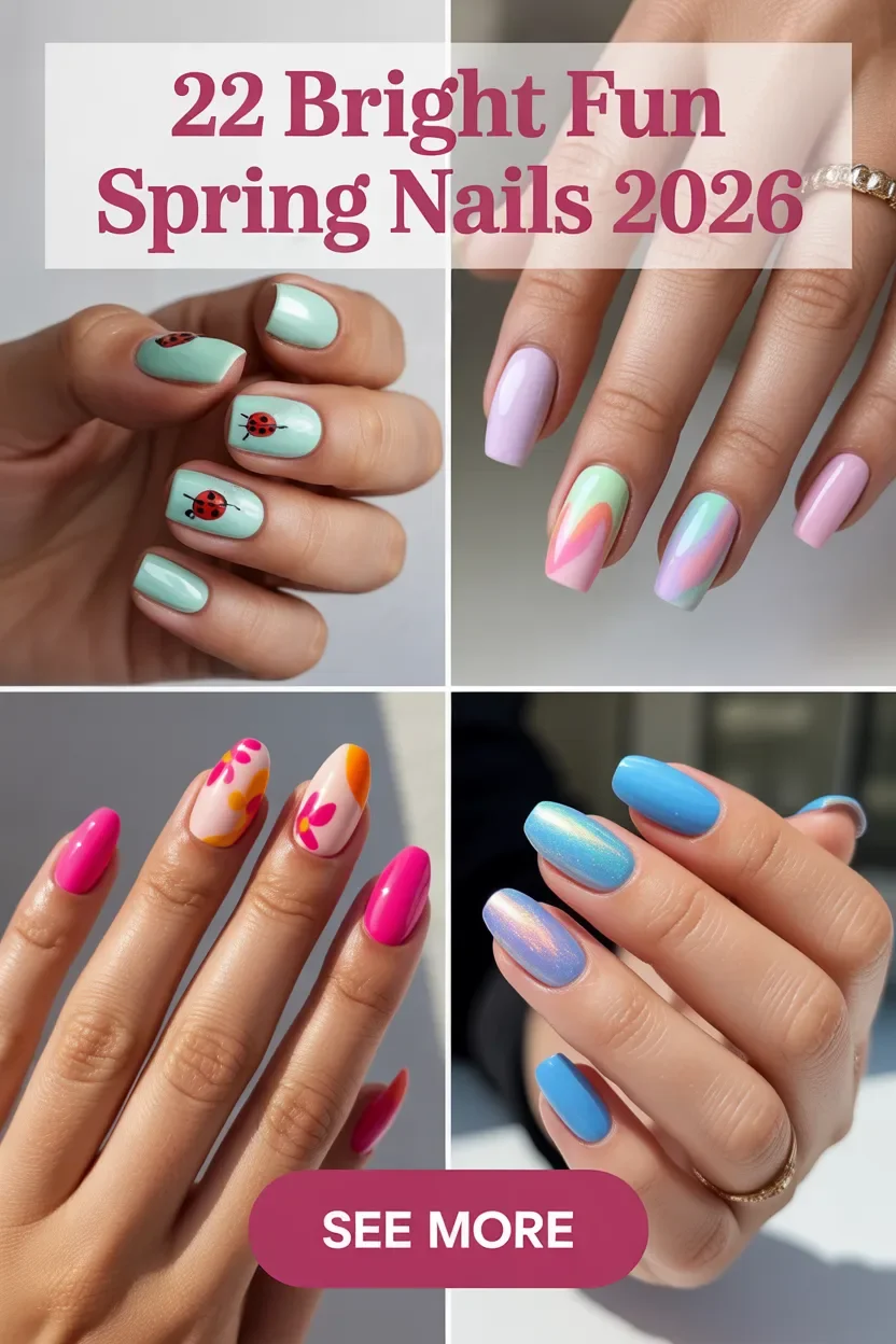 Bright Fun Spring Nails 2026 – The Cutest Fun Spring Nails Ideas For A Fresh, Colorful Season
