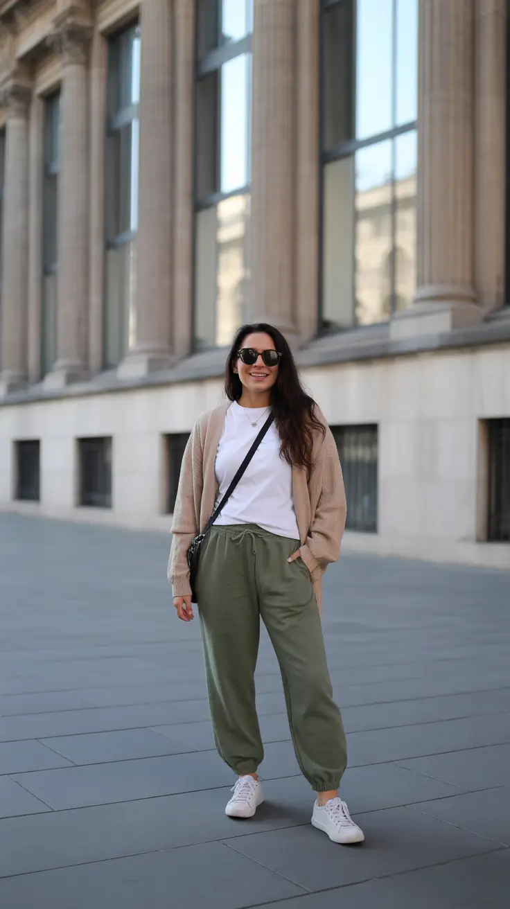 comfy spring outfits for casual wear 2026 Soft Neutrals With Relaxed Joggers