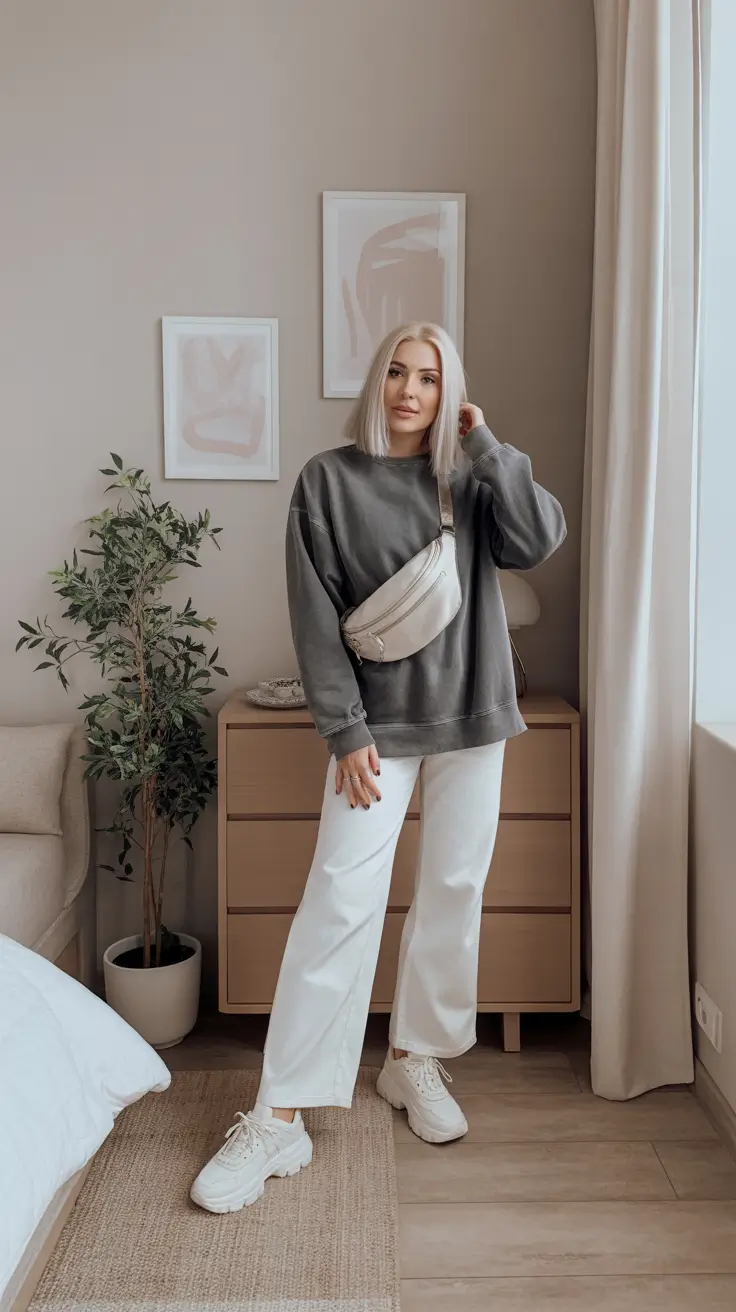 comfy spring outfits for casual wear 2026 Soft Oversized Sweatshirts For Slow Mornings