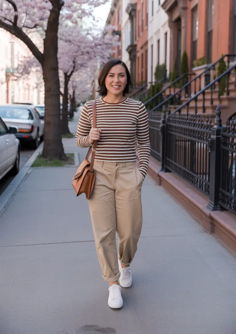 comfy spring outfits for casual wear 2026 Striped Staples For Everyday Spring Moments