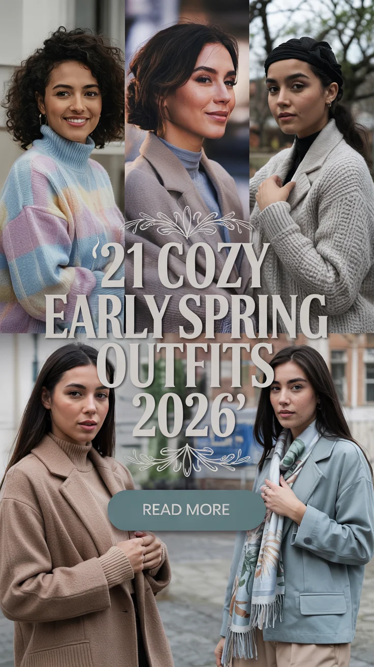 Cozy Early Spring Outfits 2026 - Comfy Layering Ideas For Women