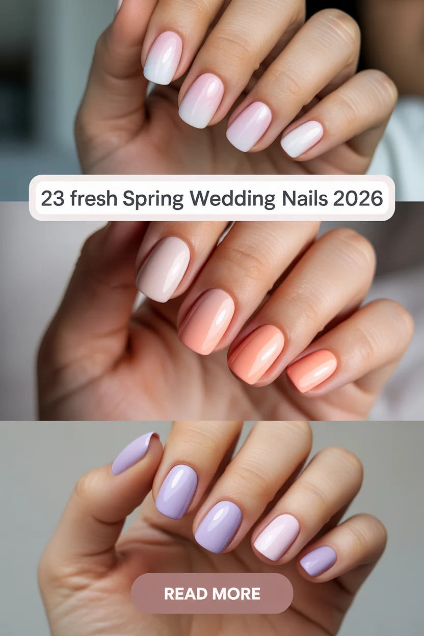 Fresh Spring Wedding Nails 2026 - Romantic Ideas For Bride And Guests