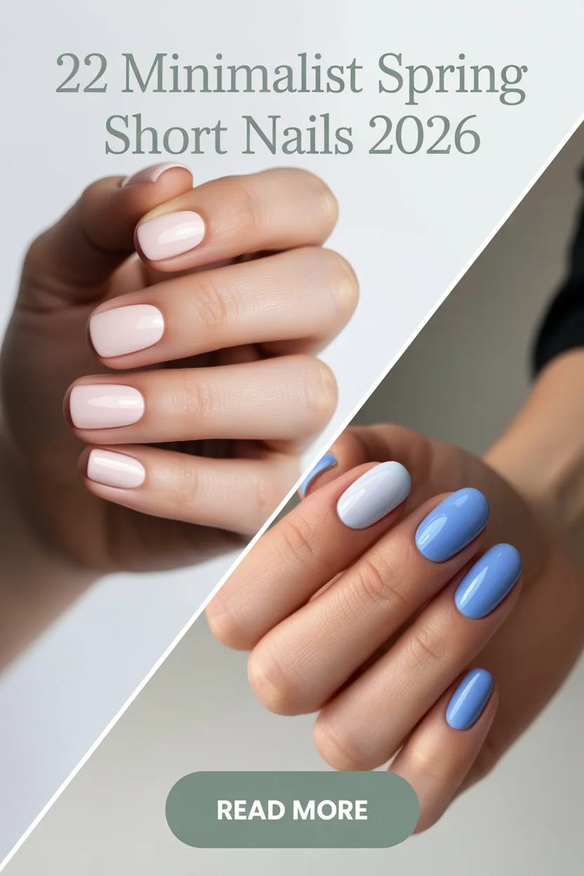 Minimalist Spring Short Nails 2026 - Fresh, Cute & Simple Designs for the New Season