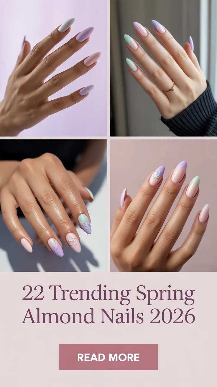 Trending Spring Almond Nails 2026: Fresh Pastel Designs & Floral Ideas