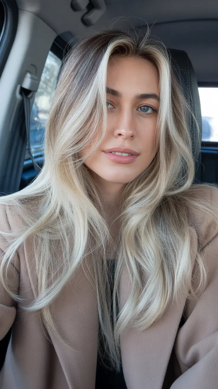 trendy spring blonde hair color looks 2026 + Warm Blonde Blowout With Face Framing Highlights