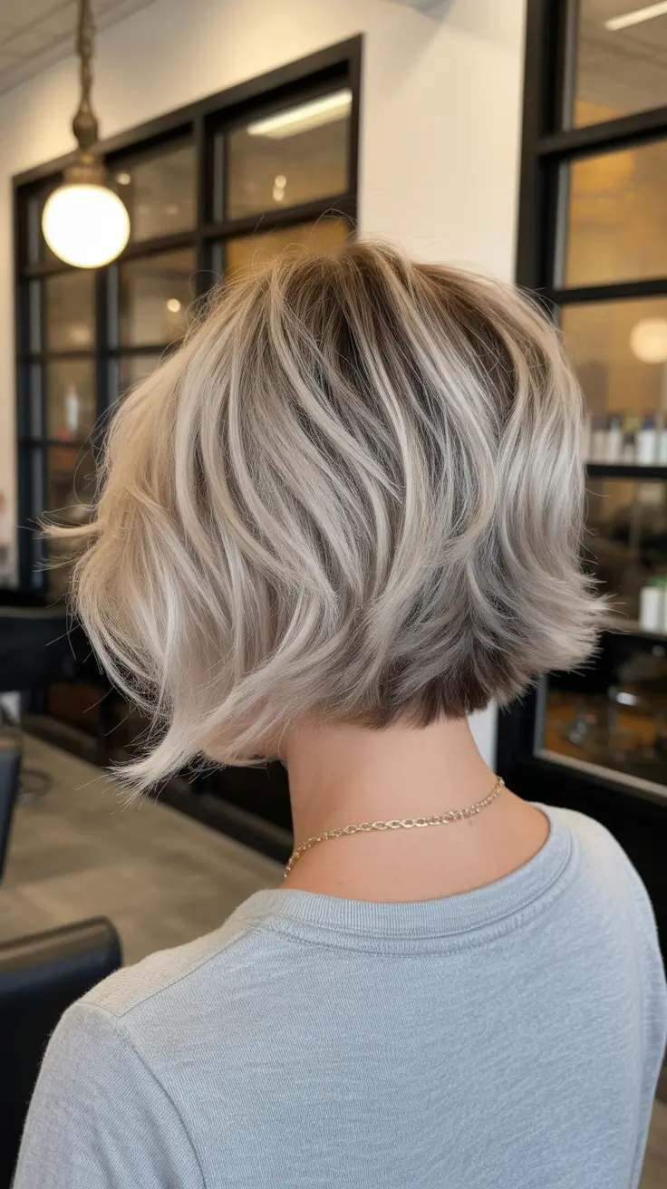 vibrant spring bob haircuts 2026 + Icy Tousled Micro Bob With Airy Volume